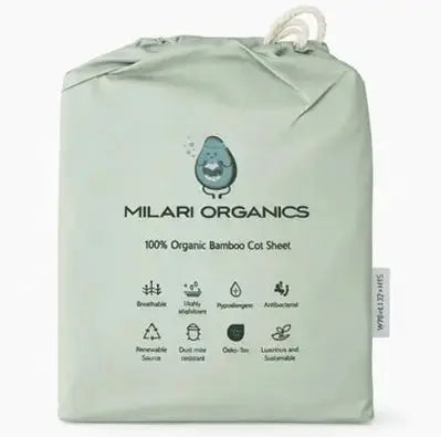 Milari Fitted Cot Sheets - Milari Organics