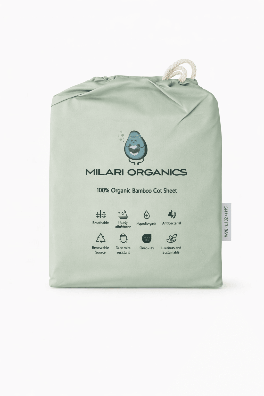 Milari Fitted Cot Sheets - Milari Organics